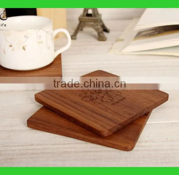 Custom Wooden Coasters Laser Engraved Coasters High Quality Wood Placemat photo-4