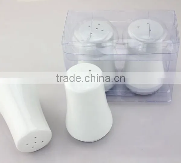 Customized Logo Wholesale White Ceramic Cruet Pots, Salt and Pepper Shaker Set photo-4