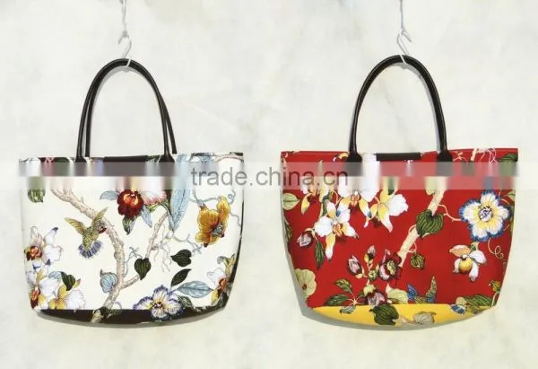 Colorful Canvas Beach Tote Bag With Beautiful Pattern photo-2