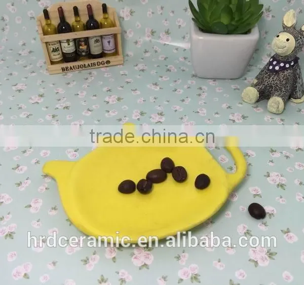 Made in China Stocked Dinnerware Yellow Ceramic Dish photo-2
