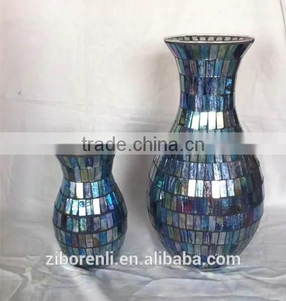 Table Decoration New Design Mosaic Bulk Glass Vases photo-2