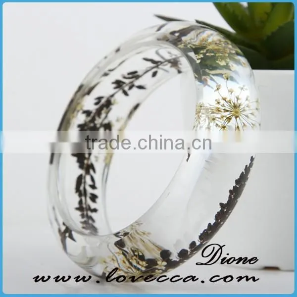 New Style Handmade Bracelet Pressed Real Dried Flower Epxy Resin Jewelry photo-6