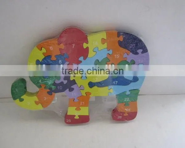 Elephant Shaped Wooden Puzzle photo-2