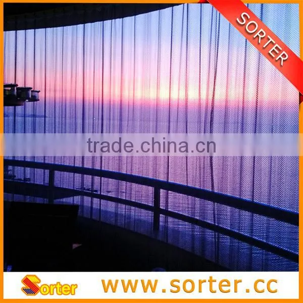 High Quality Honeycomb Decorative Metal Wire Mesh Drapery Window Curtain photo-5
