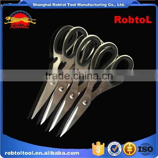 Kitchen Scissors Shears Chicken Poultry Fish Meat Knife Serrated Multi Purpose Function Vegetable Fruit Food Herb photo-3