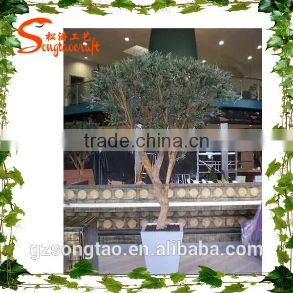Evergreen Ornamental Plants Plastic Bonsai Tree for Decor Olive Tree photo-2