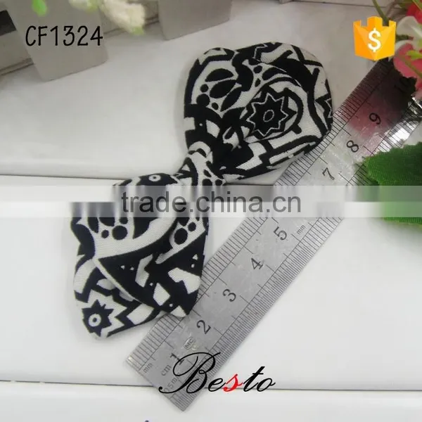 Beautiful Decorative Printing Fabriclarge Hair Bow for Girls photo-4