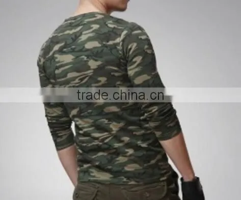 Men's T-shirt Camo Unitard Long Sleeved T-shirt Movement photo-2