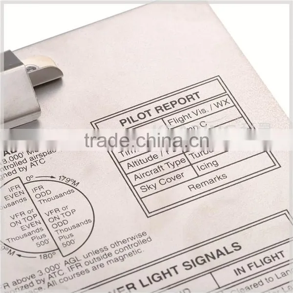 Flight Plan Form Clipboard Aluminum Aero Kneeboard (Clipboard) # VFR photo-4