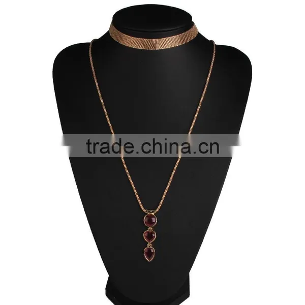 New Design Big Brand ZA Simple Fashion Sweater Long Chain Necklaces photo-2