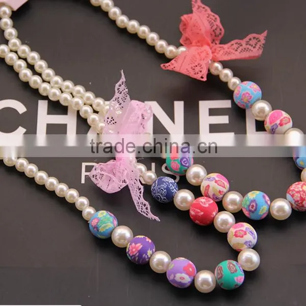 Cute Carton Beads Little Girl Necklace DIY Beads Children Jewelry Customized Candy Bead Children Necklace Kids Accessories photo-2