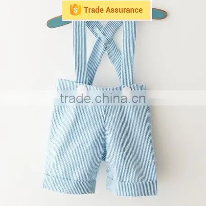Wholesale Baby Girls Korean Style Baby Leggings Kids Pants Summer Fashion Blue Stripe Shorts photo-5