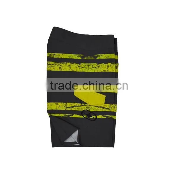Mens Vintage Striped Board Shorts 100% Polyester photo-3