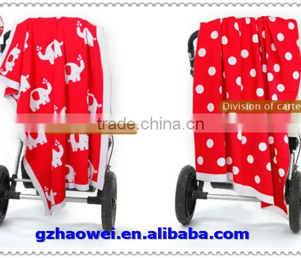 Lovely Animal Printed Knit Baby Blanket photo-2
