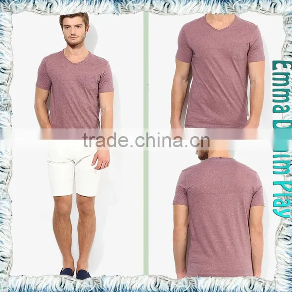 New Custom Design Mens Organic Cotton Round Neck T-Shirts photo-5