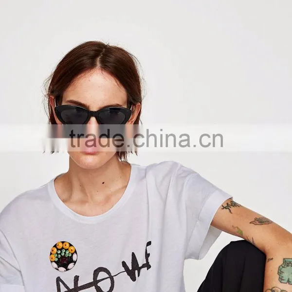 Guangzhou Shandao Factory OEM Customized 160g 100% Cotton Logo Printed Short Sleeve O-Neck Ladies New Design T Shirt photo-4