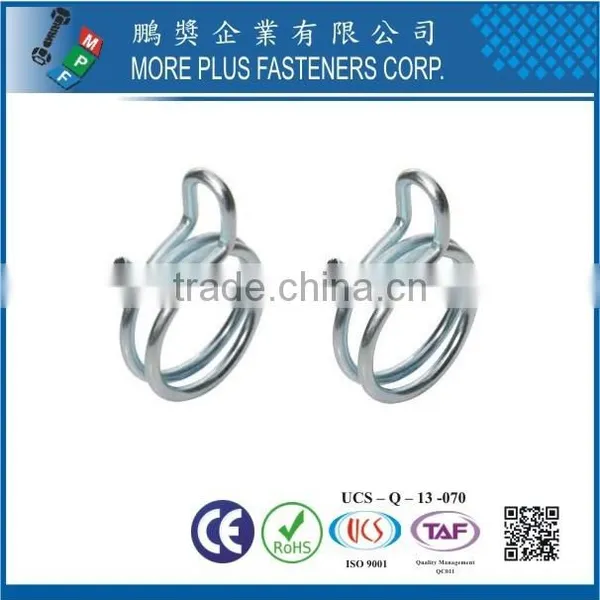 Made in Taiwan Stainless Steel DIY Hose Clamp Double Wire Spring Hose Clamp photo-4