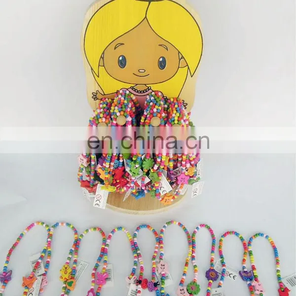 Fashion Jewelry Animal Pandent Wood Necklace for Children photo-3