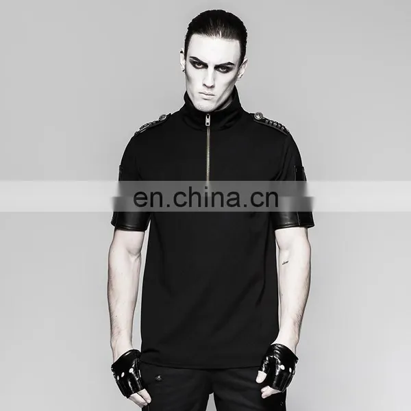 Men's Biker Leather Gloves Punk Rave S-215 photo-2