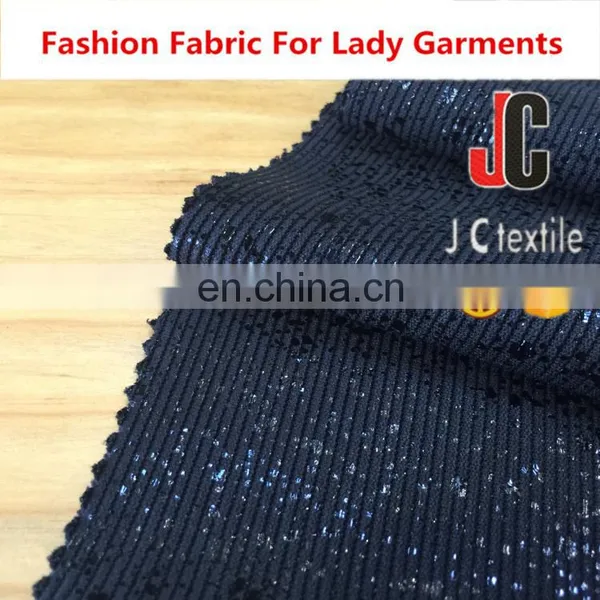 A2927 P/d Polyester Spandex Ottoman Fabric Gold Foil Print Fabric photo-4