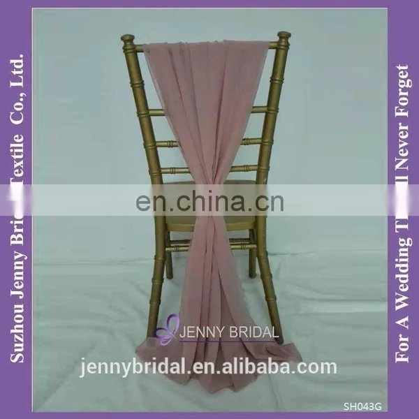 SH043H Wholesale Chiffon Purple Chair Covers photo-3