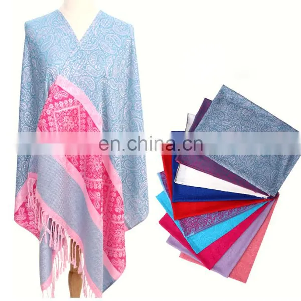 Newest Jacquard Knitting Pattern Yarn-dyed Jacquard Weave Scarf