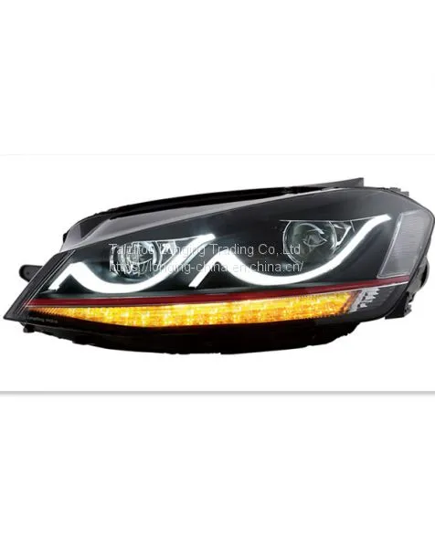 Модифицированный фара и бампер Volkswagen 2015 года с внешним видом GTI