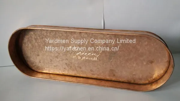 2018 Copper Painting Finish of Iron Flower Pot With Handle photo-5