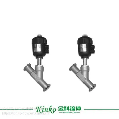 Operated Three-way Pneumatic Angle Seat Valve photo-2