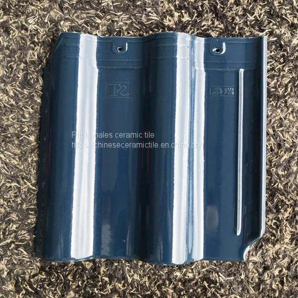 Bright Blue Color Interlocking Roof Tile Interlocking Ceramic Tile Interlocking Roofing photo-2