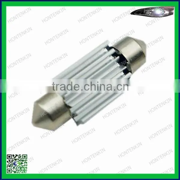 High Quality 36mm 2SMD 5050 LED C5W License Plate Light (white) Metal Shell Festoon Canbus Led photo-2