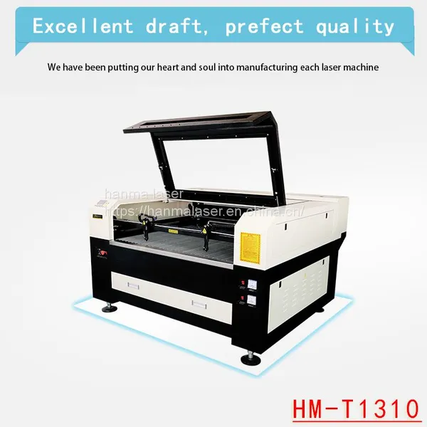 Guangzhou Factory HM-1313 Laser Rubber/plastic/plexiglax Cutting Machine CNC Carbon Laser Cutting Machine From China photo-3