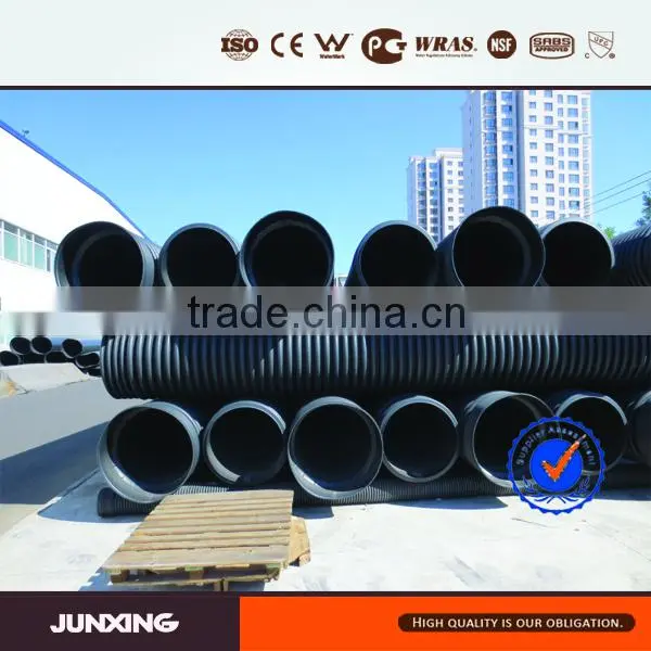 HDPE100 Anti Corrosion Twin Wall Corrugated pe Pipe Dn200 to Dn800 SN4 SN8 photo-6