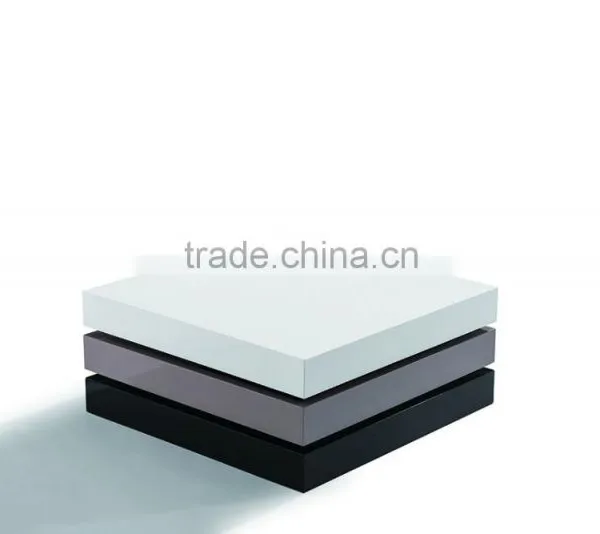 High Gloss Swivel Round Coffee Table photo-4
