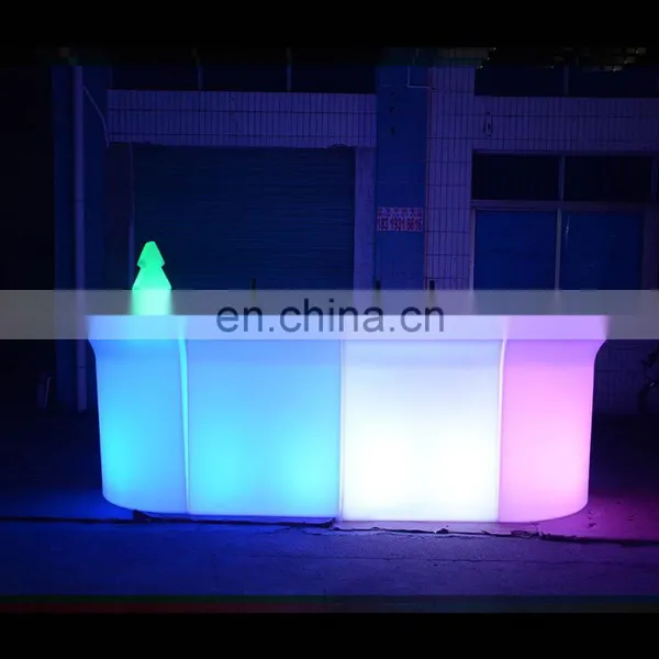 Bar And Pub Furniture Style Illuminated Led Bar Counter for Sale LED Light Sofa Mobile Bar photo-4