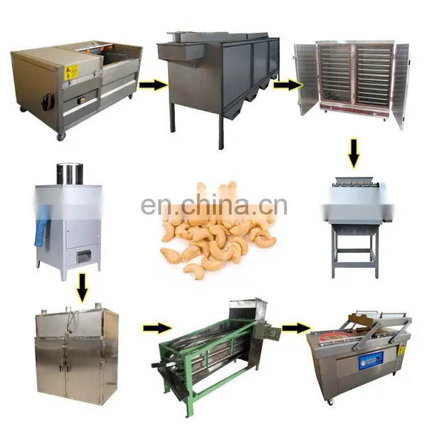 Whole Complete Cashew Cooking Kernel Grading Shelling Separating Machine Cashew Nut Processing Line photo-2