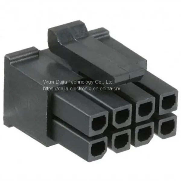 Micro-Fit 3.0 Receptacle Housing, Dual Row, 8 Circuits, UL 94V-0, Low-Halogen, Black 430250800