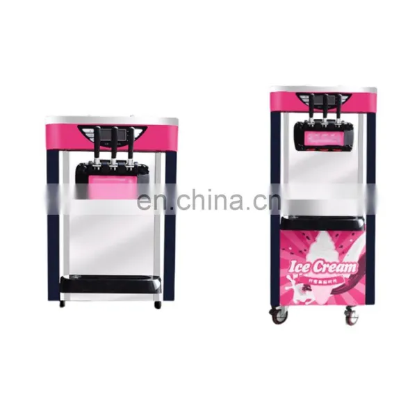 Hot sale High Quality Wholesale Commercial stand & table top Ice Cream Machine 3 Flavor Soft Serve Ice Cream Maker Machine