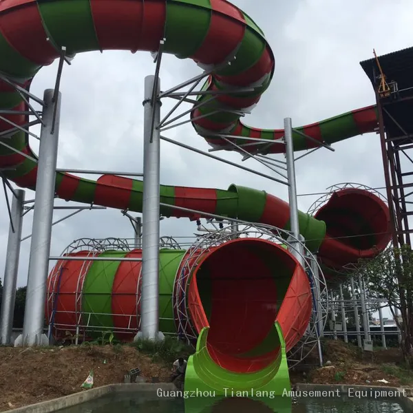 Water Park Fiberglass Slide Outdoor Combination of Large Children's Water Play Water House Water Village Slide Equipment photo-4