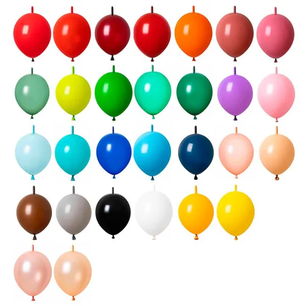 Wholesale 10inch Link Tail Latex Globo Qualatex Linking Balloon for Birthday Party Wedding Decoration Long Balloons photo-2