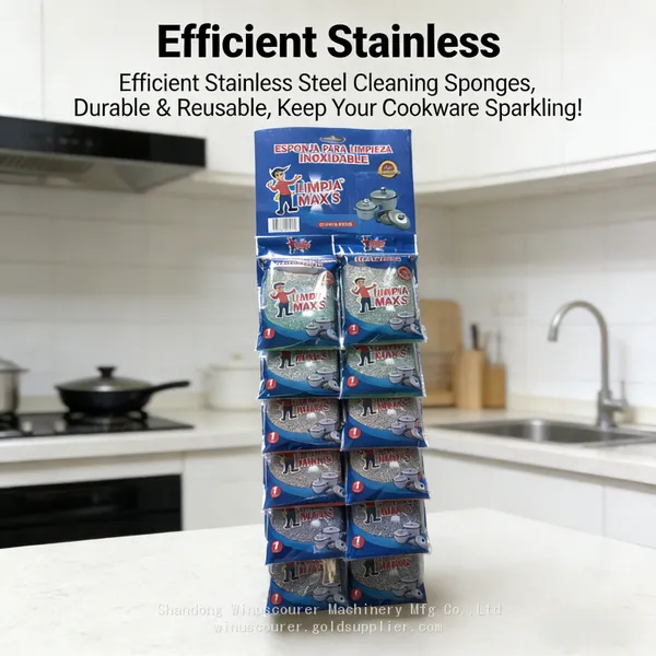 12pack Stainless Steel Scourer Sponge Kitchen Cleaning Sponges for Home & Office