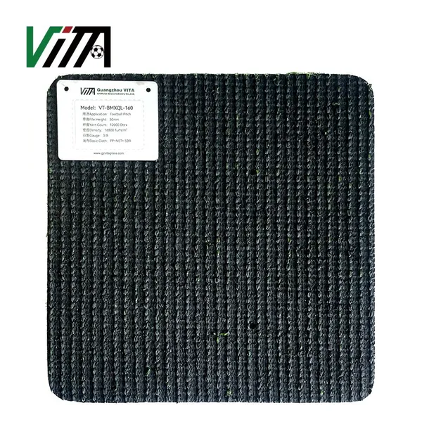 Guangzhou Manufacturer 30mm Non Infill Football Grass Synthetic Turf for Soccer Pitch photo-2