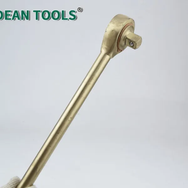 Non-Sparking Ratchet Wrench Certified Standard Compliant, Aluminum Bronze, 1/2