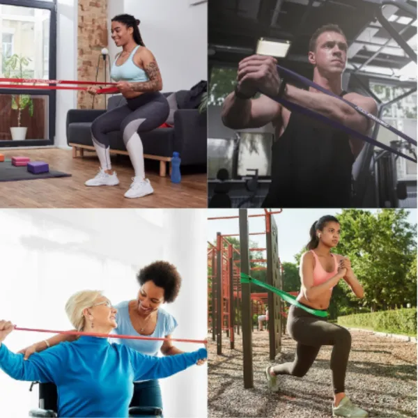 Spot Wholesale：Latex Band Resistance Band Fitness Yoga Auxiliary Belt Resistance Bands , Elastic Bands for Exercise & Physical Therapy photo-2