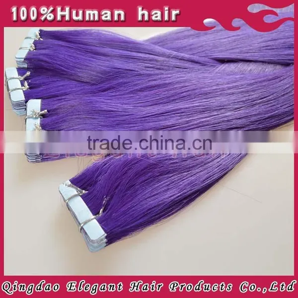 2015 Best Selling Products no Tangle no Shedding 100% Virgin Remy Indian Hair Purple Human Hair Extensions photo-3