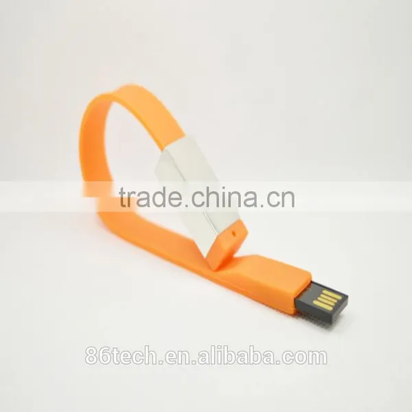 Shenzhen Colorful Gift Rubber Wrist Band Usb Flash Pen Drive photo-2
