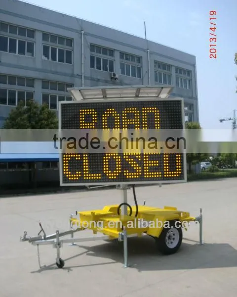 Portable VMS Trailer for Traffic Control