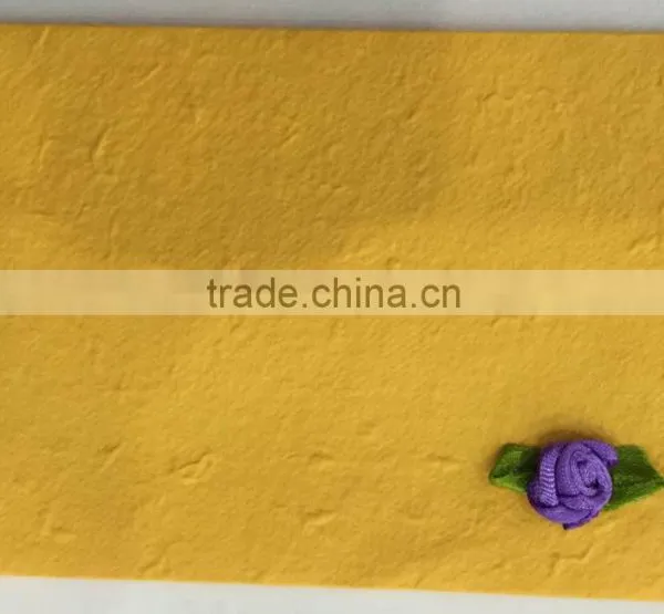 Handmade Paper Envelope With Artificial Flower photo-2