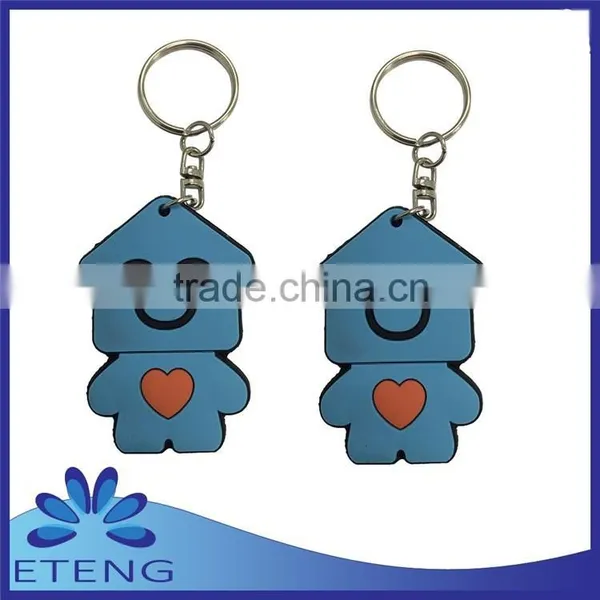 High-quality Economical Fashion Custom Design Rubber Keyring photo-4