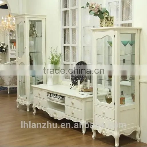 French Provincial Furniture of Glass Cabinet photo-2